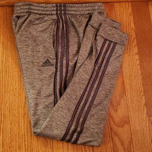 Adidas Boys Sweatpants Large 14/16 Gray